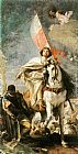 Giovanni Battista Tiepolo Canvas Paintings - St James the Greater Conquering the Moors